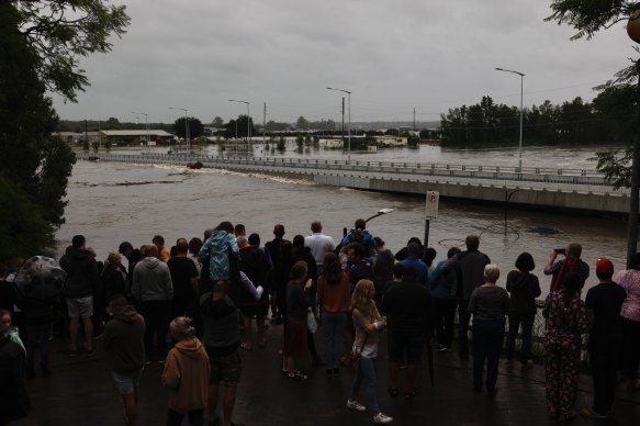 Scenes from Windsor today as families evacuate and the bridge goes under.