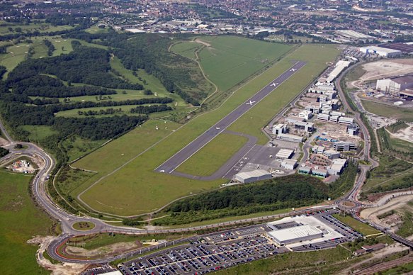 Sheffield City Airport, pictured in 2008, was known for its notably short runway.