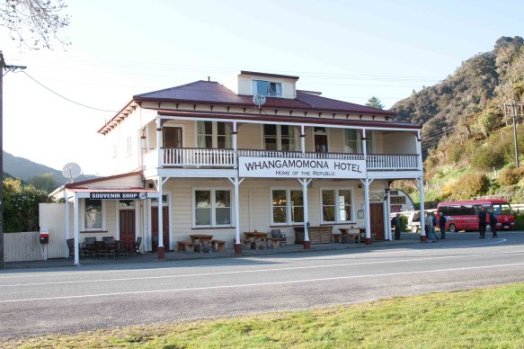 Whangamomona Hotel, the nerve centre of the republic.