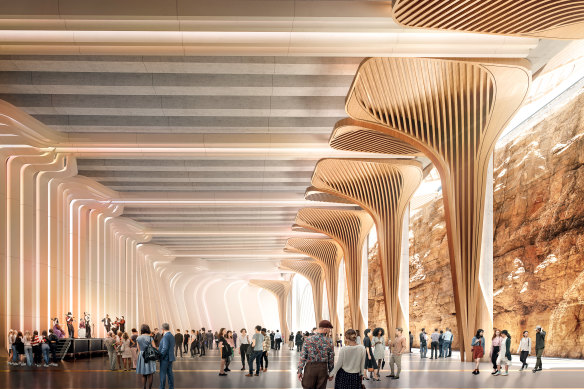 The NSW government’s latest vision for the Cutaway as a multipurpose space.