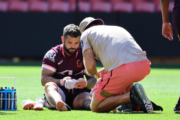 Broncos captain Adam Reynolds trained strongly this week, in a sign the ankle injury he sustained would not keep him from the Las Vegas hit-out.