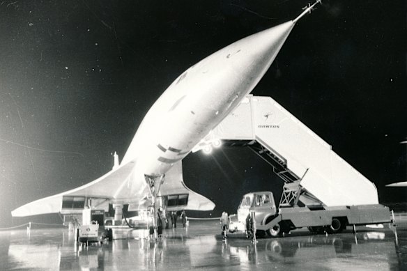 Concorde’s 002 prototype in Melbourne in 1972.