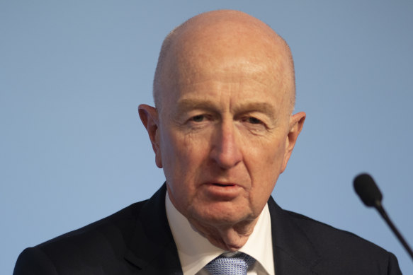 Macquarie Group chairman Glenn Stevens at last year’s AGM.