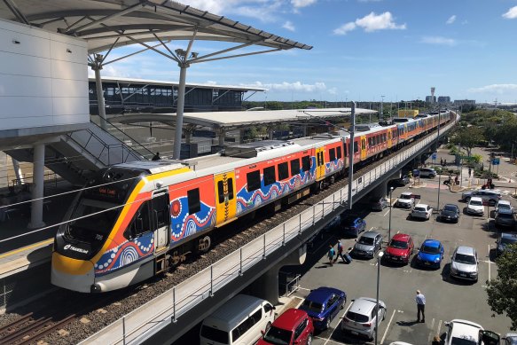It costs $21.90 to catch the Airtrain to Brisbane Airport from inner-city stations.