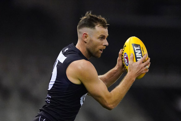 Sam Docherty says the Blues' trip to Geelong to face the Cats is an "exciting prospect'.