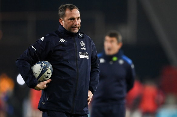 Pierre-Henry Broncan coaching for Castres.