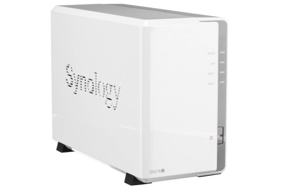 Synology's DS218J is a powerful two-bay NAS box at an entry level price of around $230.