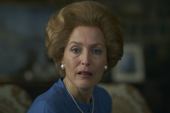Is this Gillian Anderson’s year? The acclaimed actress is nominated for her performance as Margaret Thatcher in The Crown.