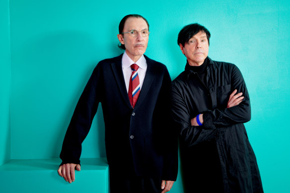 Ron and Russell Mael, aka Sparks.