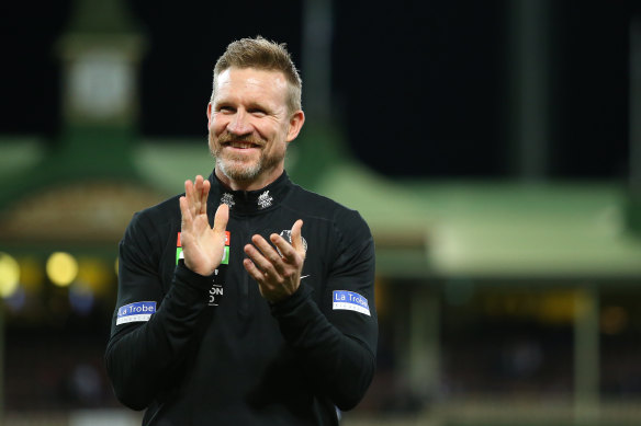 The Blues have spoken to Nathan Buckley, but his manager says he won’t be coaching next year.