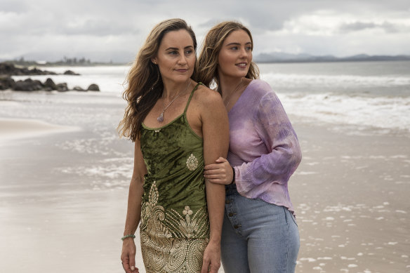 Mother and daughter Annika Tofil and Giselle Wise from the Central Coast.