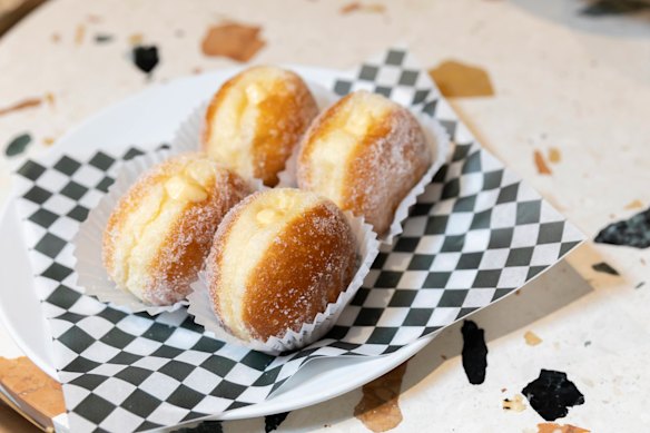 The bakery is famous for its cream-stuffed bombolini.