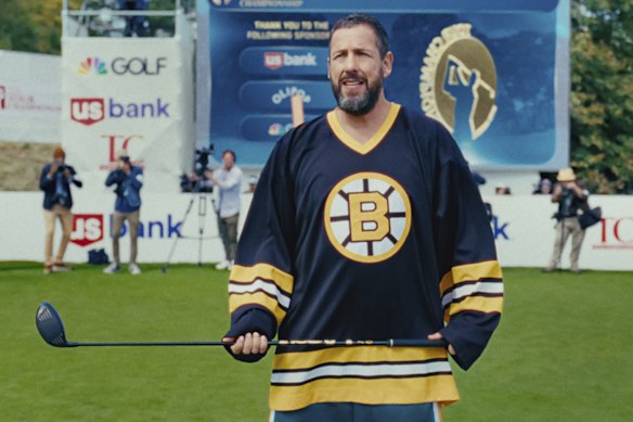 Happy Gilmore (Adam Sandler) takes Main Golmore Golmore for Gilmore Happy 2.