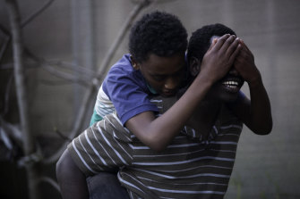 Yared Scott and Mandela Mathia play son and father in Williams' award-winning short film.