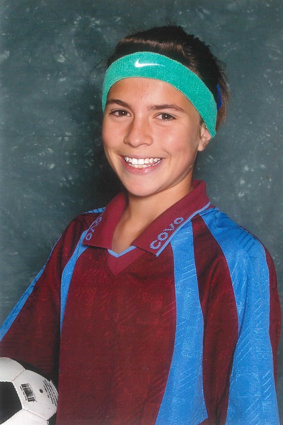 Steph Catley in her junior playing days.