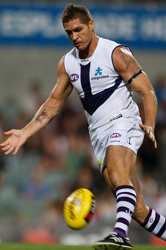 Raw emotions in response: Former Lion and Docker Des Headland.