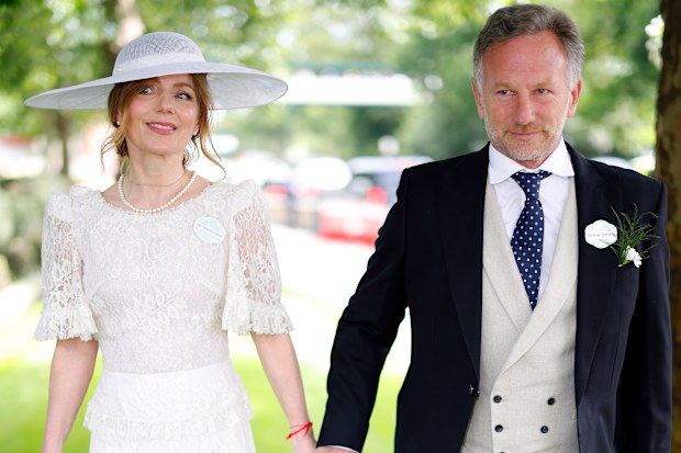 Geri Horner with husband Christian Horner.