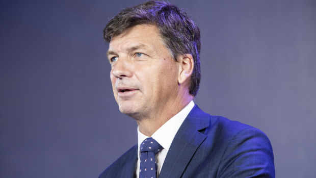 Energy and Emissions Reduction Minister Angus Taylor.