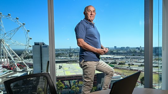 Docklands business owner Glyn Bosisto is relocating his office to South Melbourne after West Gate Tunnel Project road works caused major traffic disruptions in the suburb.