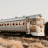 An excursion train operated by Outback Aussie Tours.