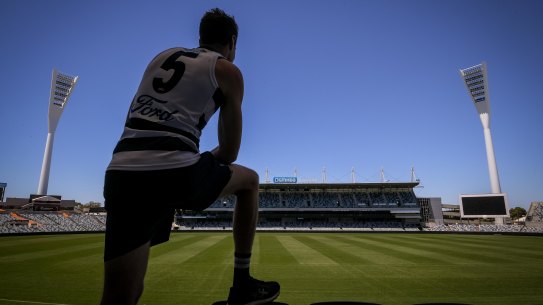 Jeremy Cameron will finally make his Geelong debut on Saturday.