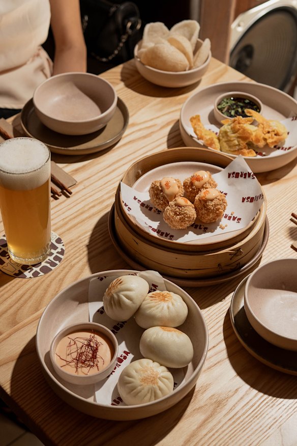 Hoisin duck buns and dumplings at Sabrosa Dim Sum House.