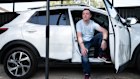 Matthew Jones has a replacement petrol Kia while he waits weeks for the repair of his EV5.