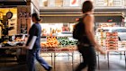 Shoppers at a supermarket.