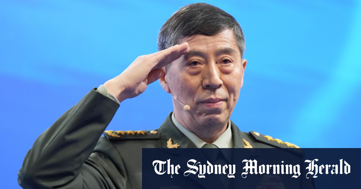 China’s defence minister Li Shangfu ousted after missing for weeks ForthMGN