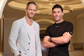 Tim Gurner and Ben Greenfield (R).