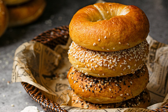 Bagels are downright delicious.