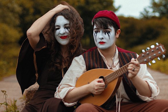 Rebecca Biscuit, left, and Louise Mothersole in Or What’s Left of Us.