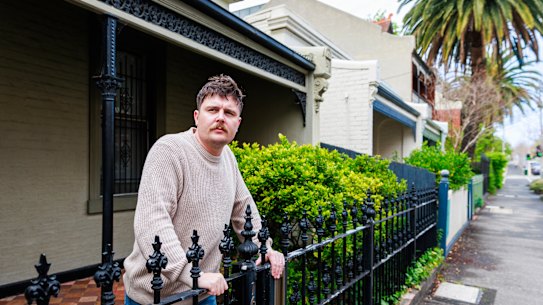 James Lowerson has moved into a rental property in East Melbourne.