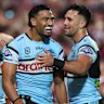 Ronaldo Mulitalo and the Sharks had plenty to smile about on Sunday.