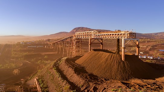 Exports of Australian resources such as iron ore are forecast to fall in value by $116 billion, delivering a hit to the economy and the budget.