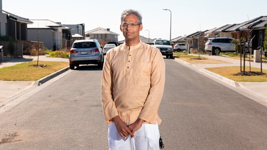 Vinu Shankar Ganesun, from Wyndham Vale, would like developers to be forced to plant trees on new properties.