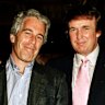 Donald Trump with Jeffrey Epstein at the Mar-a-Lago estate in Florida in 1997.