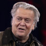 Steve Bannon speaks at the Conservative Political Action Conference.