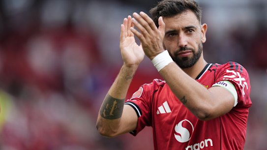 Manchester United captain Bruno Fernandes.