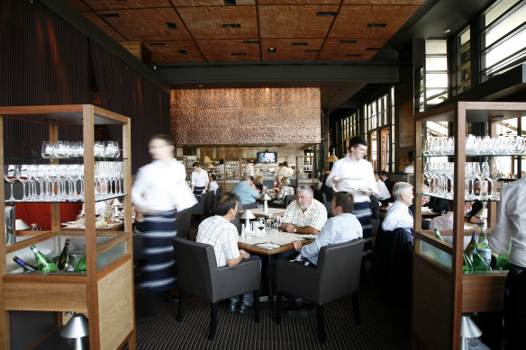 Rockpool Bar &amp; Grill shortly after it opened at Crown Melbourne in December 2006.