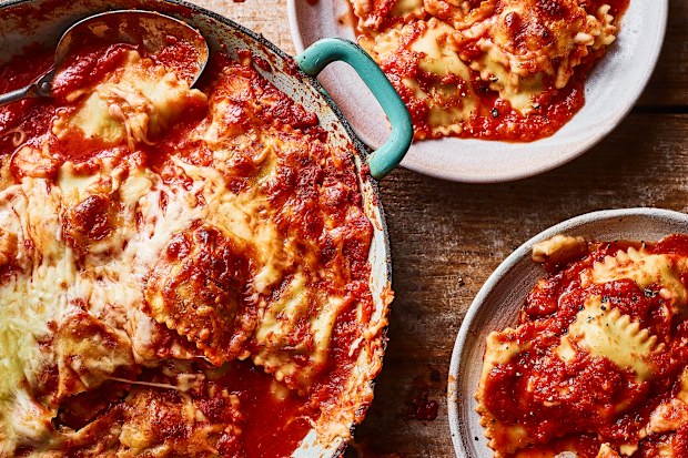 John Gregory-Smith's ravioli bake traybake recipe.