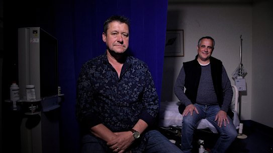 David Pearson and David King are part of St Vincents Hospital's COVID-19 ADAPT study.