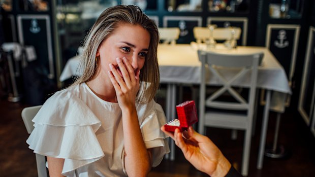 In Western culture, the engagement  ring is a formal statement of love and commitment.