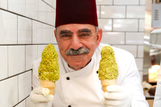 Abu Hassan had to leave his booza shop in Tripoli behind, but he’s giving it another go in Sydney.