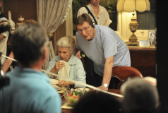 Fred Schepisi directs Robyn Nevin in a scene from his 2011 film The Eye of the Storm.