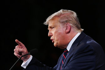 Either victory or an attack on the election: US President Donald Trump.