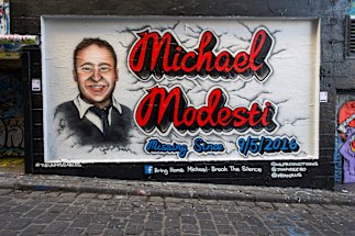 Family hopes mural will spark more info about missing man