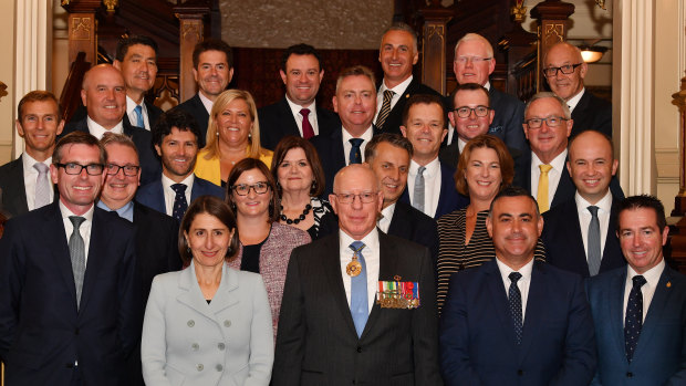 The new, 24-member NSW cabinet was sworn-in earlier this month.