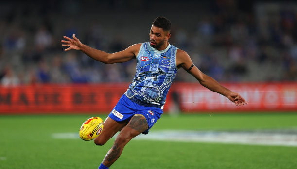 Tarryn Thomas returned in a VFL practice match on Saturday.
