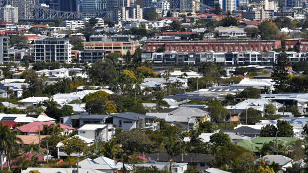 Brisbane's older suburbs are more likely to have green spaces and leafy tree cover, cooling streets and homes.